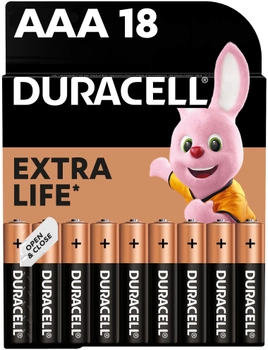 Щелочные батарейки Duracell AAA (LR03) MN2400 18 шт (5000394107557)