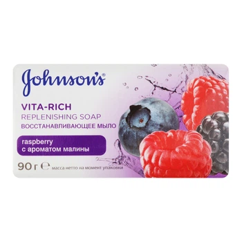 Мыло Johnson's Body Care Vita Rich Восстанавливающее с экстрактом малины 90 г (3.57466164273456E+18)