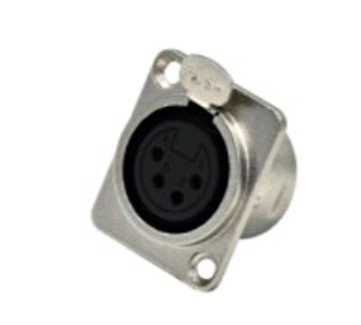 Панельный разъем XLR-P4F D-посадка гнездо 4 контакта пайка MOCO (КНР)