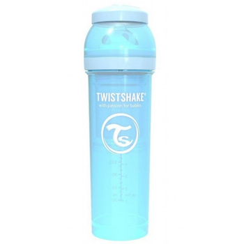 Пляшечка для годування Twistshake антиколькова 330 мл, світло-блакитна (69871)