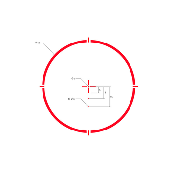 Прицел Sig Sauer Romeo 4H RD Ballistic Circle Quadple 0.5 MOA ADJ Graphite (SOR43012)