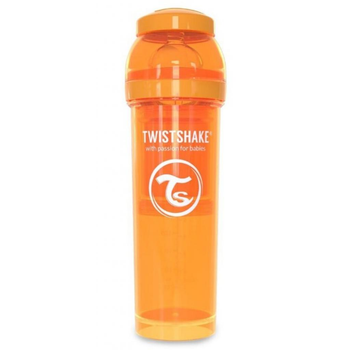 Пляшечка для годування Twistshake антиколькова 330 мл, помаранчева (24860)
