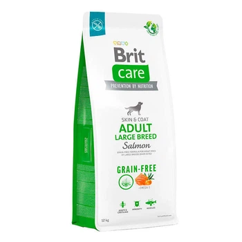 Сухий беззерновий корм для собак великих порід Brit Care Dog Grain-free Adult Large Breed з лососем, 12 кг