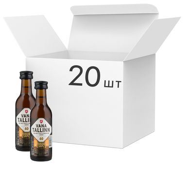 Упаковка ликера Vana Tallinn Original 0.05 л 40% х 20 шт (24740050003032)