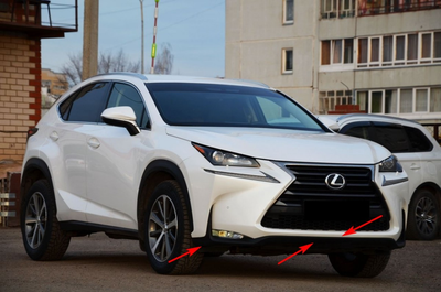 Юбка спойлер губа переднего бампера Lexus NX 2014-2017 5241178010 1234 upgrade для Lexus NX 2014-2021 (7136)