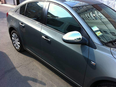 Хром накладки на зеркала Chevrolet Cruze 2009- (пластик) KINDLE для Chevrolet Cruze 2009-2016 (1820)