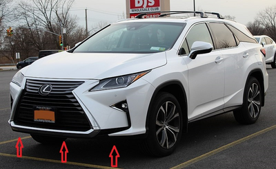 Юбка губа переднего бампера Lexus RX 2015-2019 1234 upgrade для Lexus RX 2015-2019 (7149)
