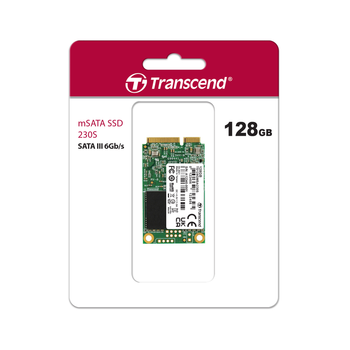 SSD накопитель Transcend MSA230S mSATA SSD, SATA3, 3D 128GB (TS128GMSA230S)