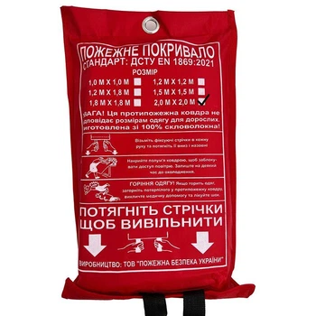 Противопожарное покрывало 1 слойное 2,0х2,0м