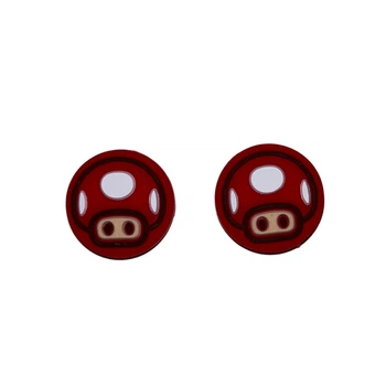 Силиконовые накладки на стики Red Mushrooms для Nintendo Switch (2шт.) [382252770]