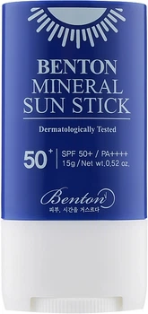 Солнцезащитный стик на минеральной основе - Benton Mineral Sun Stick SPF50+/PA++++ 15g (883874-49571)