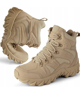 Армейские мужские кожаные ботинки Койот 44 размер идеальное сочетание комфорта и функциональности для длительного использования и активного образа жизни