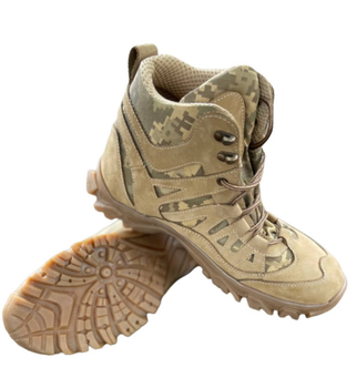 Армійські чоловічі черевики трекінгові нубук берци Піксель 42 розмір (Kali) ідеальне взуття для будь-яких умов для екстремальних умов надійний захист