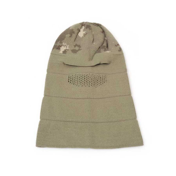 Тактична тепла шапка балаклава армійська трикотажна зимова балаклава для військових камуфляжна