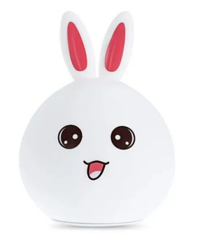 Нічний світильник RGB Силіконовий Кролик Rabbit Silicone Lamp LY-271, Рожевий