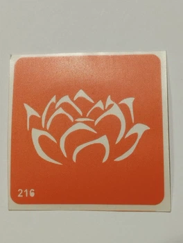 Трафарет Mayur для мехенди (рисунков хной на теле) Lotus 6 см