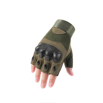 Тактические перчатки Multicam Extrime RX безпалые, зеленые, размер L