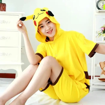 Літня піжама Кігурумі My Kigu Пікачу Чоловіча S 145-155 см Бавовна Жовта (4006)