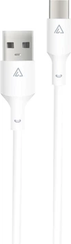 Кабель ACCLAB PwrX 30W USB-A to Type-C 1.2 м White (1283126559532)