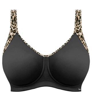 Спортивний бюстгальтер Freya Active 4892 безшовний формований спейсер 70I Pure Leopard Black (889501545902 )