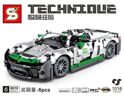 Конструктор Technique 8610 машина Porshe, масштаб 1:14, 1016 деталей