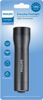 Latarnia Philips instrukcja SFL4001T IPX4 170 lumenów do 180 metrów 3xAAA (SFL4001T/10)
