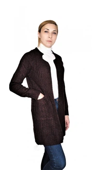 Кардиган Jessica Mode Тёмно-коричневый S/M (44-46)