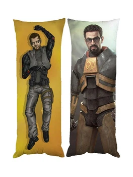 Подушка дакимакура Халф Лайф Half life декоративная ростовая подушка для обнимания двусторонняя 40*100