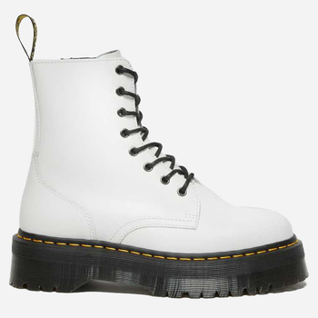 Glany damskie skórzane na platformie wysokie Dr. Martens Jadon 15265100 39 (8US) 24.5 cm Białe (883985635388)