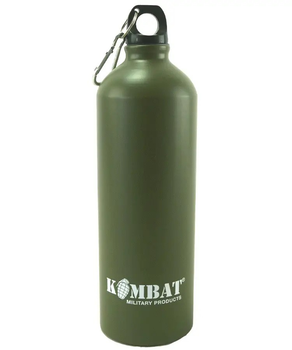 Фляга алюмінієва Kombat UK Aluminium Water Bottle 1000 ml (KB-AWB1000-OLGR)