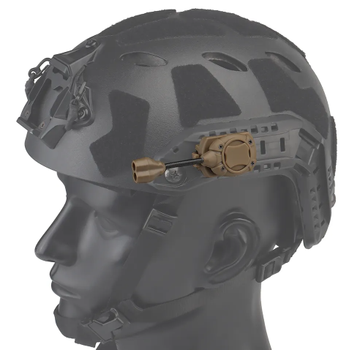 Фонарик на шлем тактический Switch MPLS белый+инфракрасный WoSporT Тан (1488303)