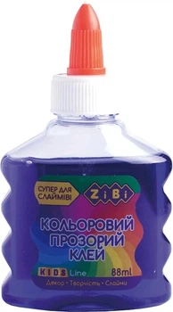 Клей ZiBi цветной прозрачный для слаймов 88 мл Фиолетовый (ZB.6111-07)