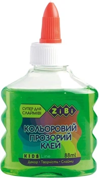 Клей ZiBi цветной прозрачный для слаймов 88 мл Зеленый (ZB.6111-04)