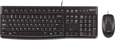 Комплект Logitech Desktop MK120 UA (клавіатура+мишка) чорний (920-002563)