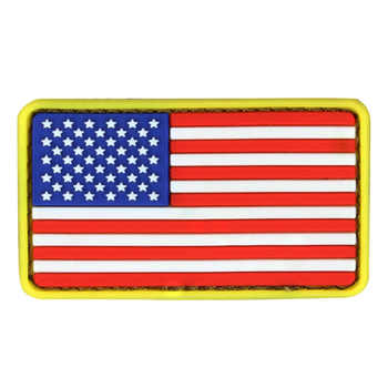 Шеврон флаг США Condor MINI US FLAG PATCH PVC 181014 (ПВХ) Стандарт (Червон/Біл/Син)