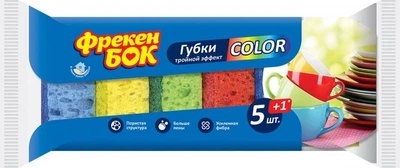 Губка кухонна Фрекен БОК Color 5+1 шт (4823071630824)