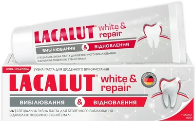 Зубна паста Lacalut white and repair 75 мл (4016369546154)