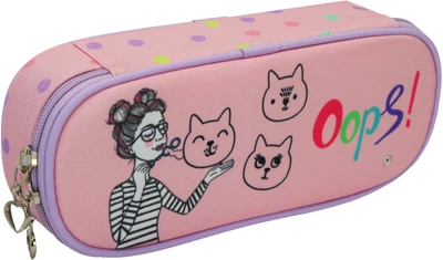 Пенал Cool For School 1 отделение Розовый (CF87245)