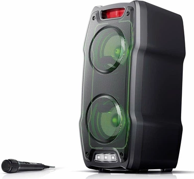 Акустика портативная Sharp PS-929 Черный 180 Вт/Bluetooth/USB/ AUX-вход/с микрофоном