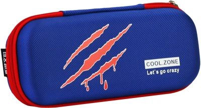 Пенал Cool For School с тиснением 1 отделение Голубой (B-8010-dk.blue)
