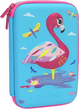 Пенал Cool For School с тиснением 1 отделение Голубой (QT-5632-Blue)