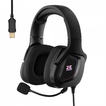 Навушники 2e Gaming hg340 rgb usb 7.1 Black (2e-hg340bk-7.1)