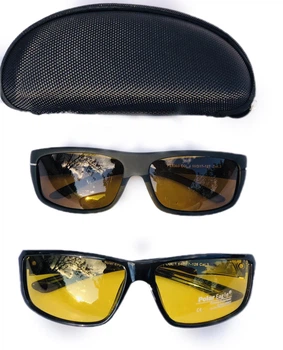 Комплект очки Polar eagle POLARIZED для водителя рыбалки велосипедистов 2 ЧЕХЛА 2 Салфетки