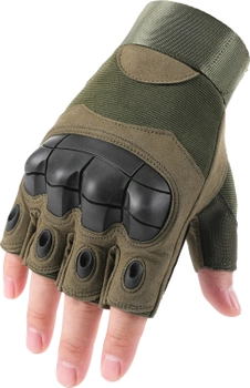 Тактические перчатки Multicam Extrime RX безпалые размер L Зеленые (Extrime RX green L)