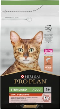 Сухой корм для взрослых стерилизованных котов Purina Pro Plan Sterilised Adult 1 + Vital Functions с лососем 1.5 кг (7613036517362)