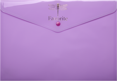 Набор папок-конвертов Buromax Favourite Pastel на кнопке 6 шт. A4 180 мкм Сиреневый (BM.3953-26)
