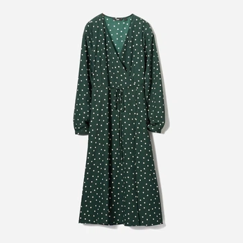 Сукня на запах міді жіноча Uniqlo 655961478 S Зелена (1159782216)