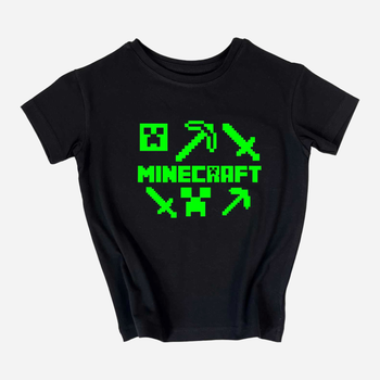 Подростковая футболка Minecraft неон