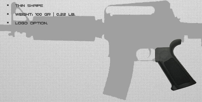 Пистолетная рукоять IMI M4 Overmolded Pistol Grip ZG103 Чорний