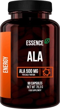 Альфа-ліпоєва кислота Essence ALA Energy 500 мг 90 таблеток (5902811813778)